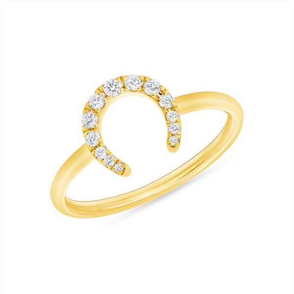 Diamond Horseshoe Ring