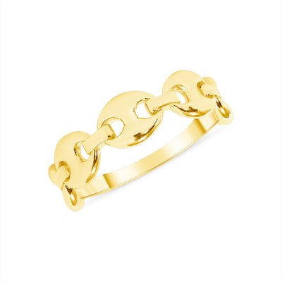 Small Gold Link Ring