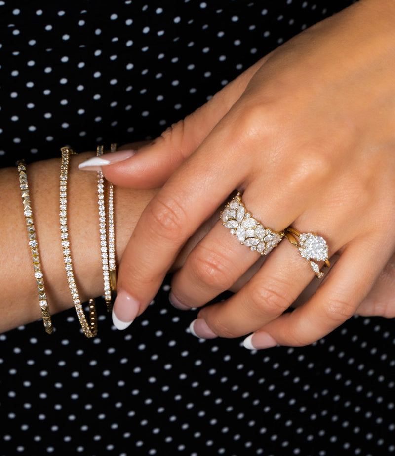 Trios of Diamonds Ring