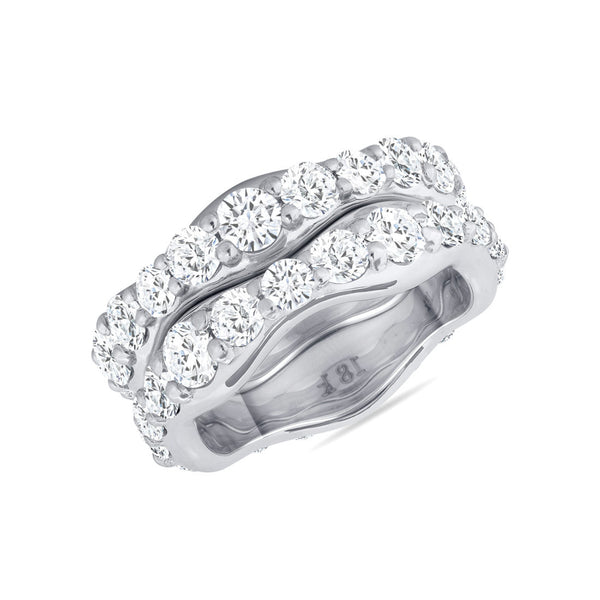 Double Diamond Wave Rings