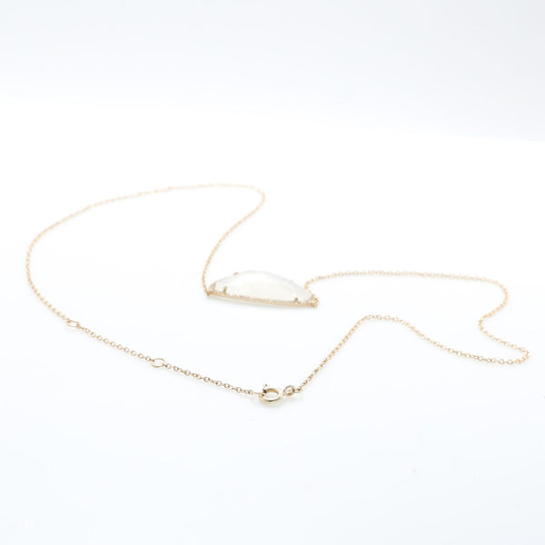 Moonstone with Diamonds Necklace