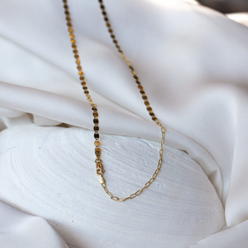 Gold Oval Layer Chain