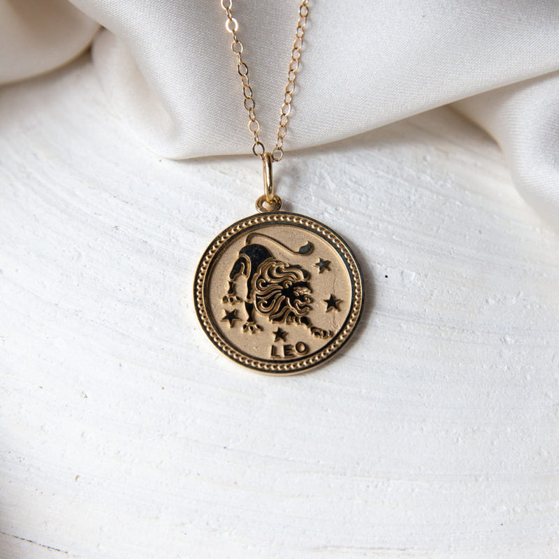 Medium Gold Zodiac Medallion