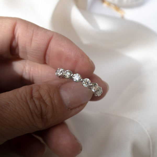 Floating Diamond Eternity Ring