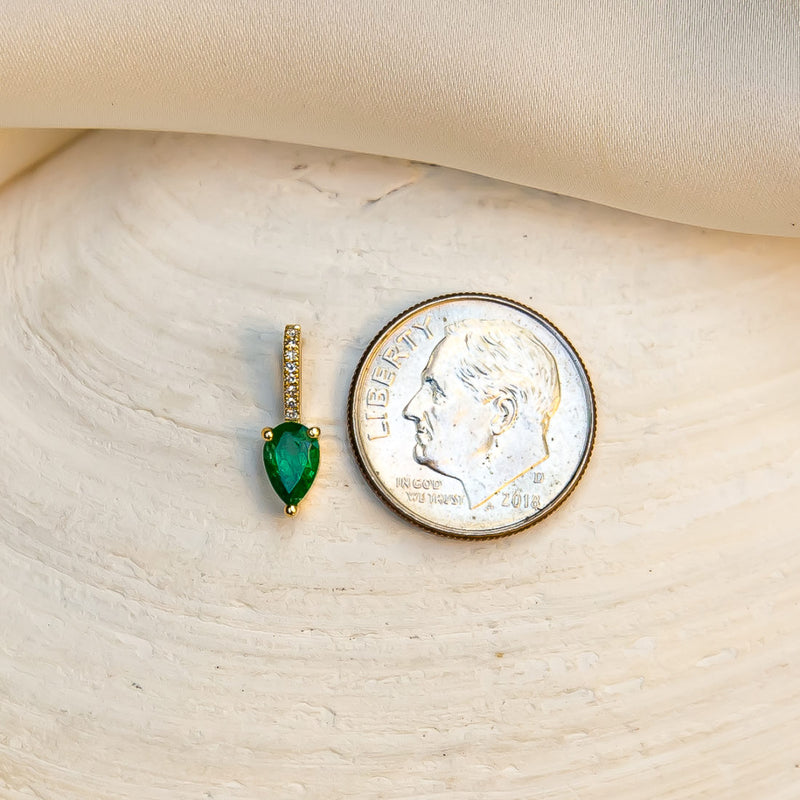 Emerald Pear Pendant