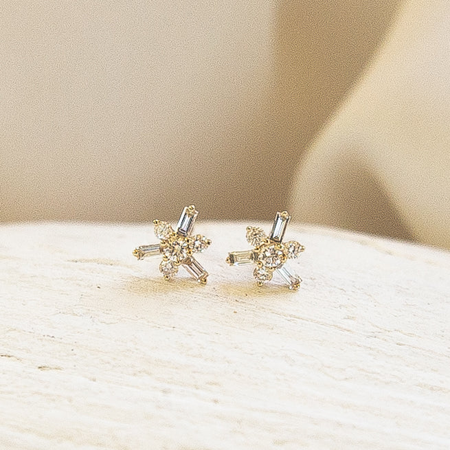 Diamond Starburst Earrings