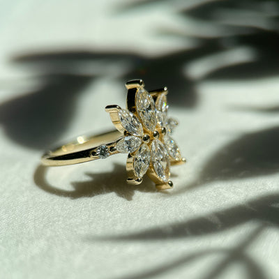 Blossom Marquise Diamond Ring