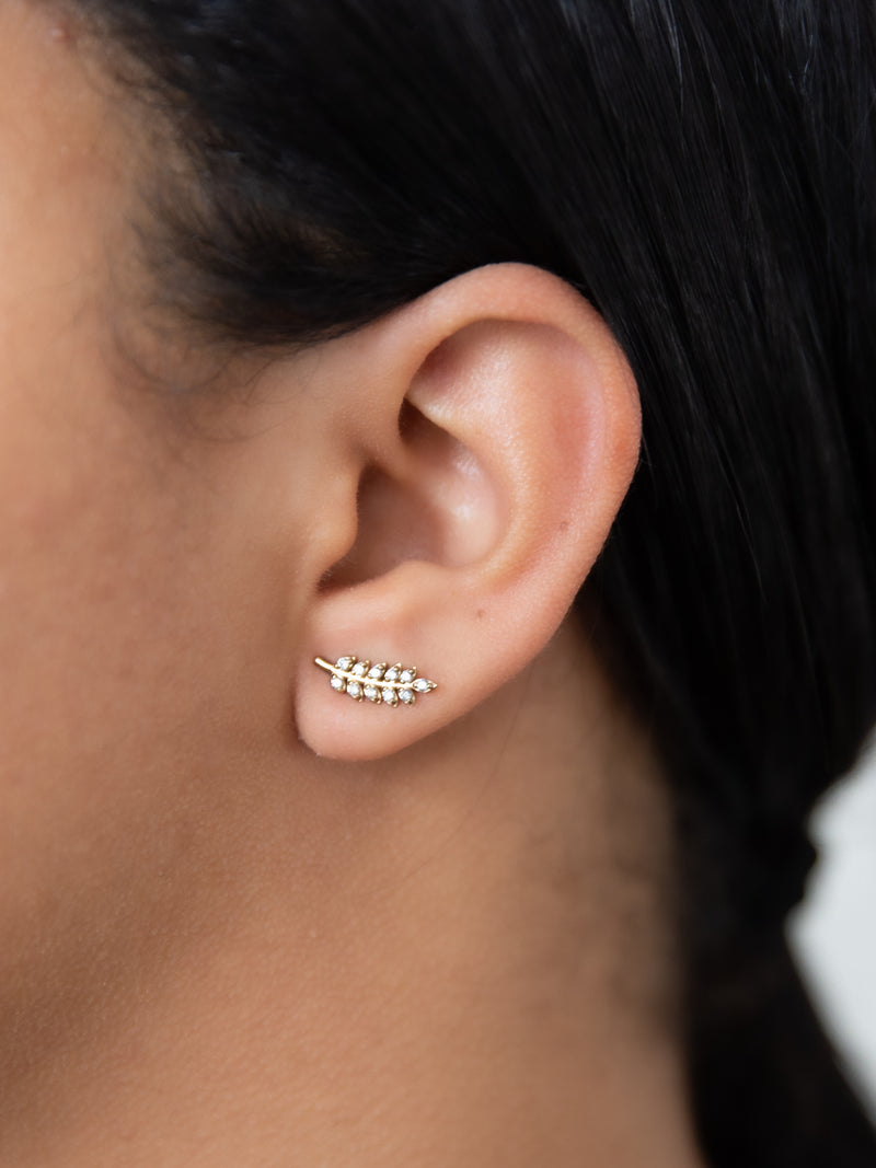 Dainty Leaf Earrings