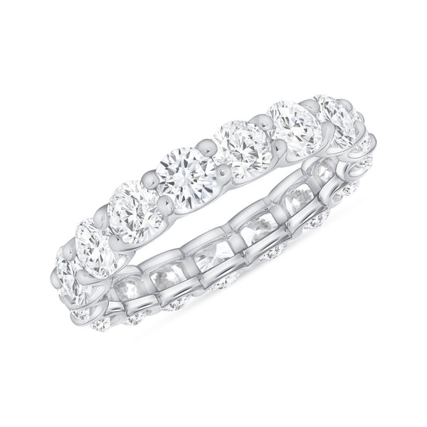 3.5 carat Round Eternity Diamond Ring .20 carat stones