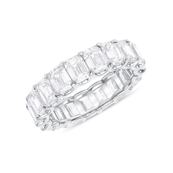 6 carat Lab Diamond Emerald Cut Eternity Band in .30 stones