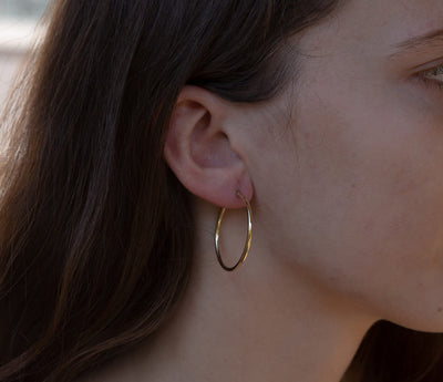 X-Large Gold Hoops