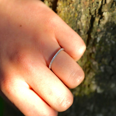 Half-Eternity Round Diamond Ring