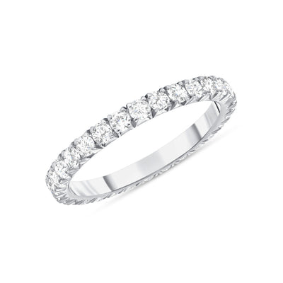 French Pave Eternity Band