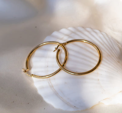 X-Large Gold Hoops