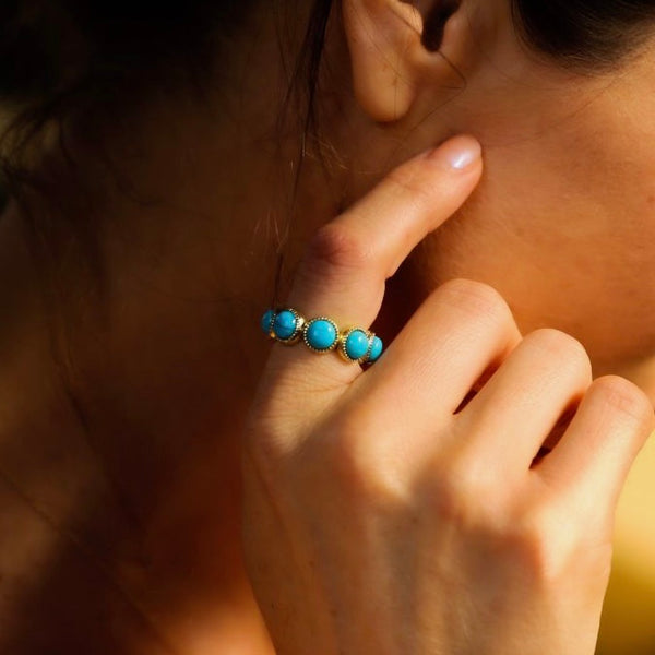 Turquoise Eternity Ring